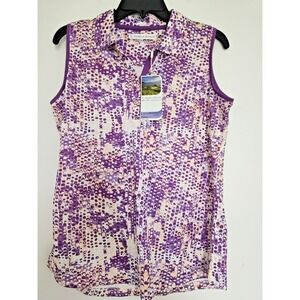 Pebble Beach Dry Luxe Performance‎ Sleeveless Polo NWT Large